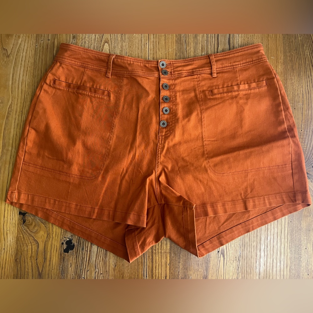 Orange Ava & Viv shorts. Size 22W.